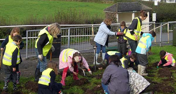 Group of Peterston volunteers