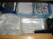 reused sandwich bags and foil