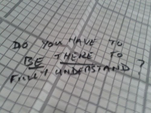 handwritten note from workshop